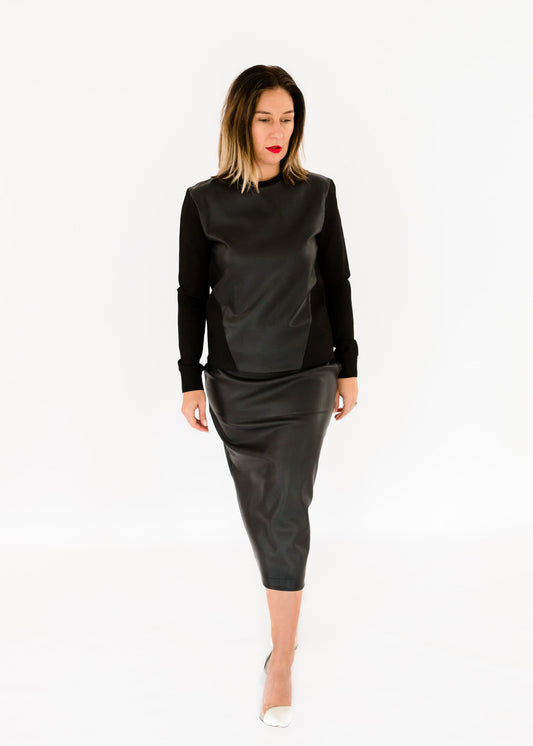 Envy Pencil Skirt - Black